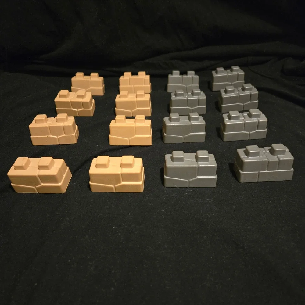 Vintage Crossbows and Catapults 16 bricks tan and gray